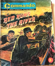 COMMANDO #8 (1961) Red Runs the River,early 1960s War Stories in Pictures NBC