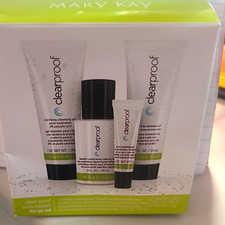 Mary Kay Clear Proof Acne Travel Set Cleanser Toner Moisturizer Treatment 4.2