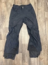 Patagonia Men's Sz Medium H2no Vented Snowboard Ski Snow Pants Black