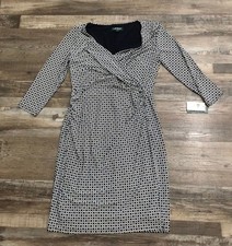 Lauren Ralph Lauren Tiana Geometric Print Faux-wrap Dress Size 8 New w Tags