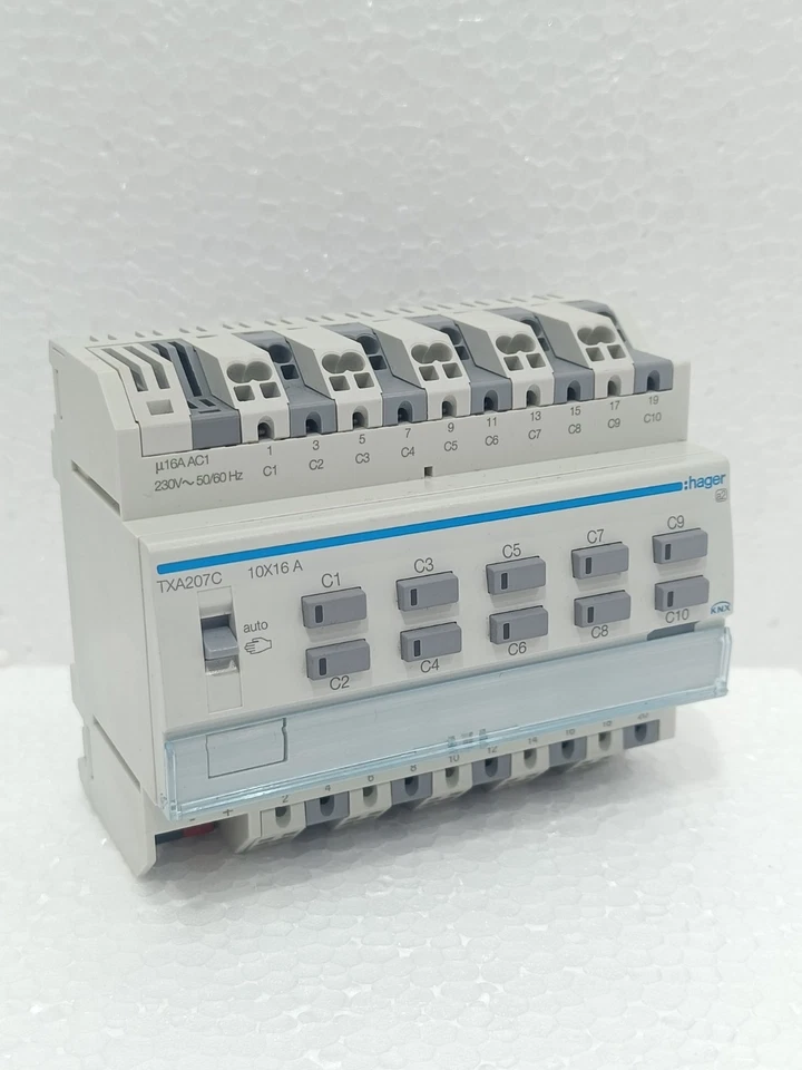 HAGER TXA207C KNX 10x16A 230V SWITCHING ACTUATOR MODULE | SMART BUILDING SYSTEM - Image 3 of 4