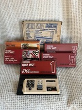 Vintage Coleco Quiz Wiz 1001 Questions Handheld Video Game w/5 Quiz Books WORKS