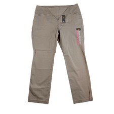Lee Sculpting Slim Leg Mid-Rise Stretch Pants 16 Short Deep Breen NWT Tan