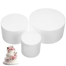 3 Pcs Cake Decorations Practice Polystyrene Fake Bakery Model