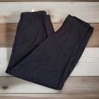 Cute Country Road Black Bamboo Soft Fabric Jogger Pants With Drawstring-Size 10