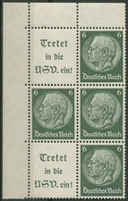 Deutsches Reich Zusammendrucke 1939 Hindenburg S 192 EOL postfrisch