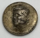 1967 Kennedy Half Dollar 3D Pop Out Coin 40% Silver