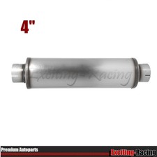 4 Inletoutlet Diesel Muffler Stainless Steel 24 Body Straight Through Silver 4 Inletoutlet Diesel Muffler Stainless Steel 24 Body Straight Through Silver