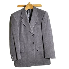 Gianfranco Ruffini Jacket Sport Coat Mens 42R Gray Cashmere Wool Classic Italy
