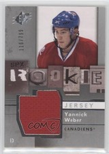 2009-10 SPx Rookie Jersey 116/799 Yannick Weber #152 2d8