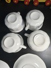  Antique 1920s EPIAG Czech"Longfellow Story / Pilgrim" 4-Piece Cup & Plate Set — photo 8