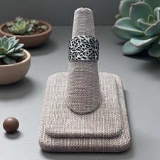 NWT 925 Sterling Silver Filigree Ring Band Available in sizes 6-9 NEW 