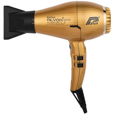 PARLUX Alyon Air Ionizer Tech Antibacterial Hair Dryer GOLD Made in Italy