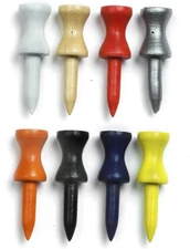 Golf Tees Etc 1 1/2" Wooden Step Down Tees - Pack of 100 - Many colors available