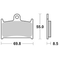 Vordere BremsbeläGe SBS 624 HS Triumph Speed Triple (T508 T551 T566) 955
