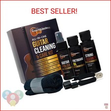 Guitar Cleaner Polish, String Cleaner, Winder and Fretboard Oil Care Kit | MADE