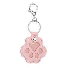 Pet Fur Storage Keychain, Leather Dog Fur Keepsake, Pink 
