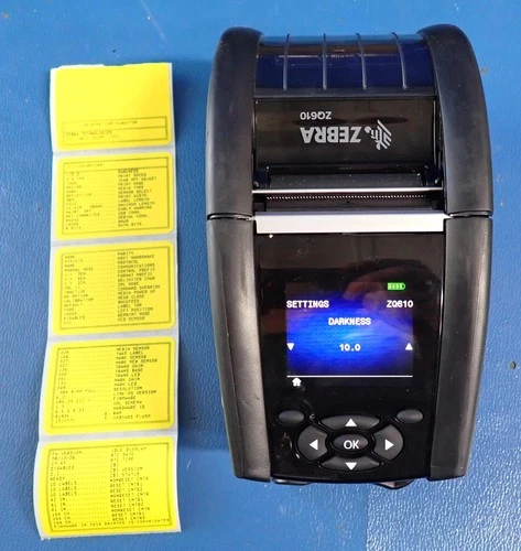 ZEBRA ZQ610 Mobile Direct Thermal Label 100" | Low use! | ZQ61-AUFA000-00