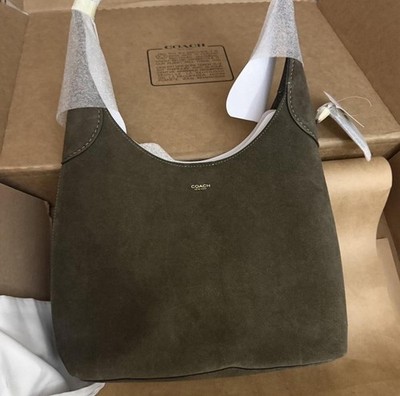 BRAND NEW Coach Olive Suede Shoulder Bag | eBay