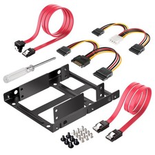 Inateck SSD Mounting Bracket 2.5 to 3.5 with SATA Cable and Power Splitter Cable