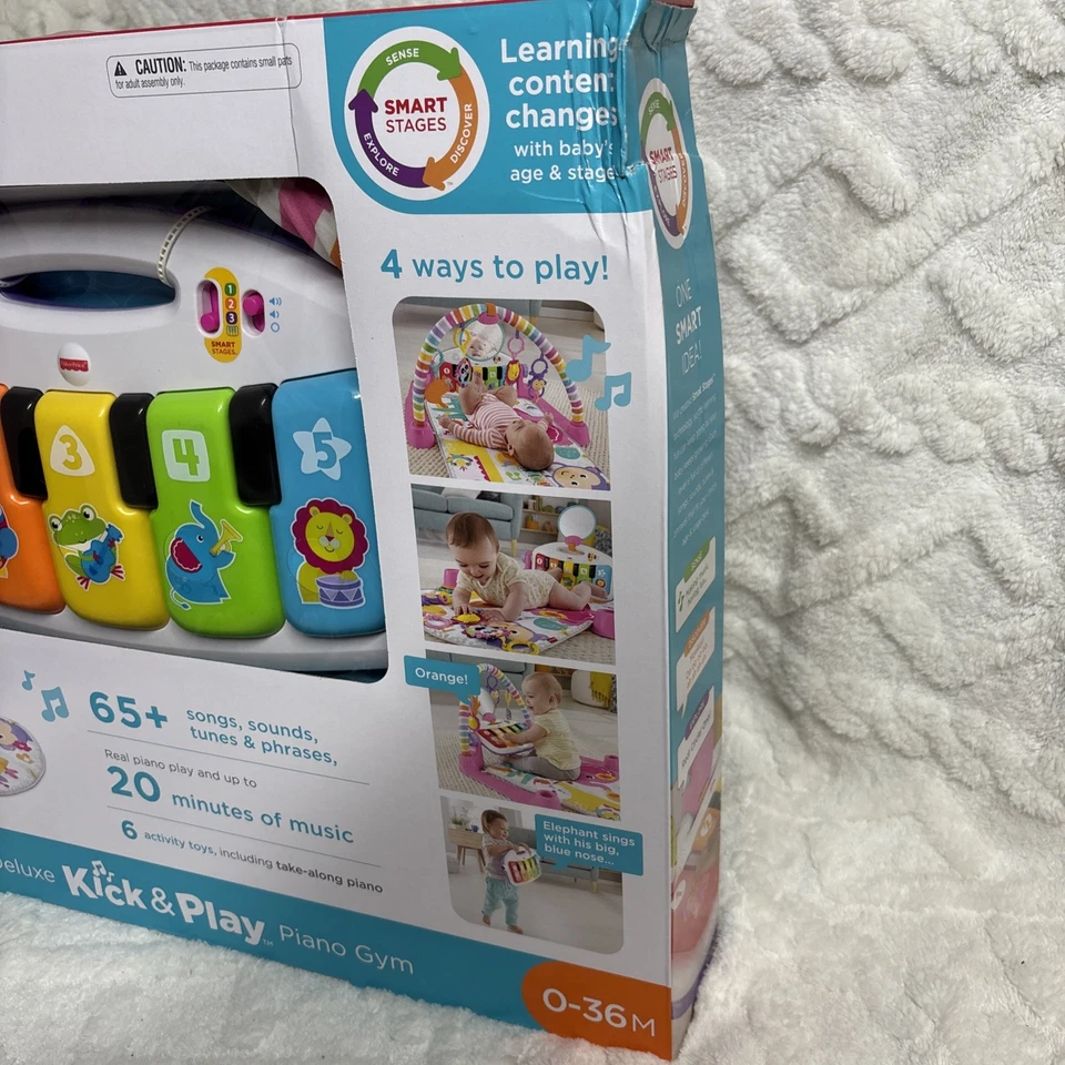 Piano Fisher-Price Deluxe Kick & Play Foto 3 de 4