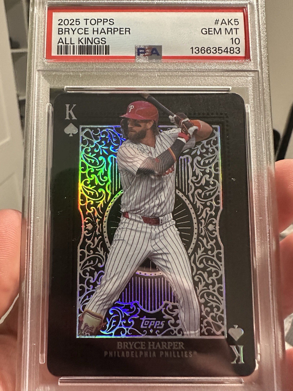 2025 Topps Series 2 All Kings Insert Bryce Harper AK-5 PSA 10 Phillies