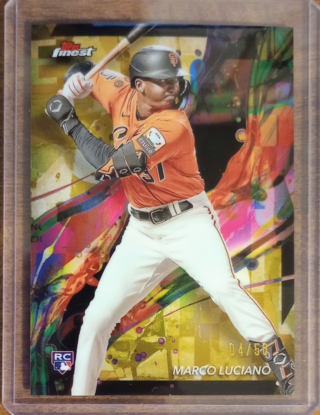 Marco Luciano 2024 Topps Finest #42 Gold Refractor /50 Rookie Card RC
