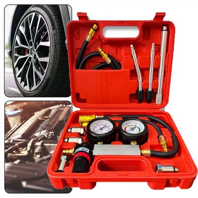 Cylinder Leak Down Tester Tool Kit, Gasoline Engine Compression Leak