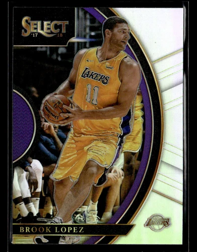 Brook Lopez 2017-18 Panini Select #77 Silver Prizms Los Angeles Lakers
