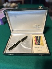 PENNA STILOGRAFICA OMAS EXTRA  PEN CELLULOIDE 1991 Variegata Verde - Nuova