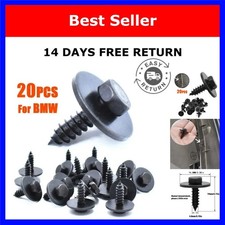 20pc BMW Hex Head Screws 07147129160 Fender Liner Splash Shield Clips