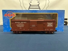 Atlas O Elgin, Joliet & Eastern #7332 USRA Double Sheathed Wood Box Car 8302-1