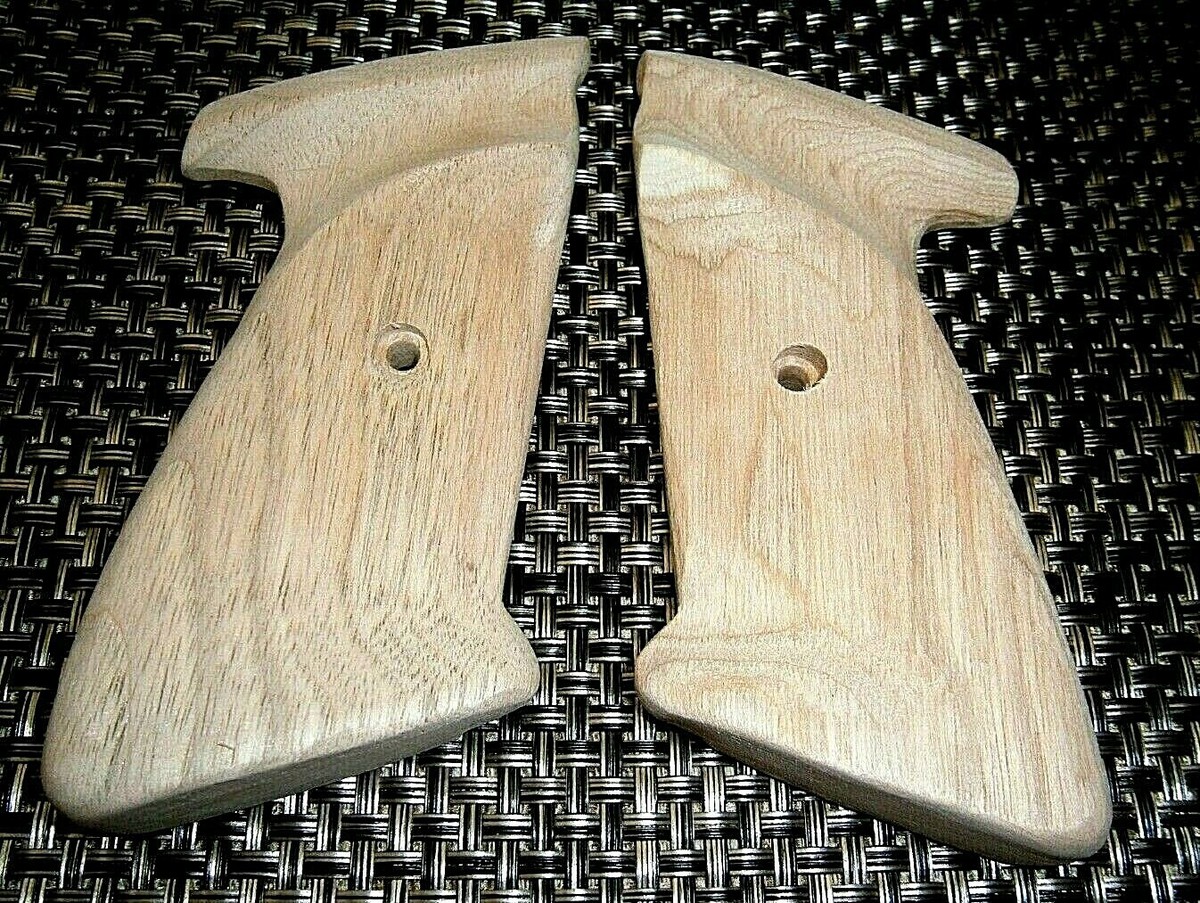 READY TO FINISH! SMOOTH WALNUT AMBIDEXTROUS GRIPS Crosman 2240