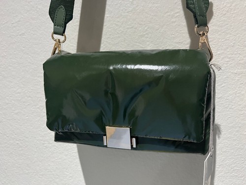 A New Day SOPHIE Olive Green Recycled Nylon Detachable Crossbody Strap Purse - Picture 2 of 15