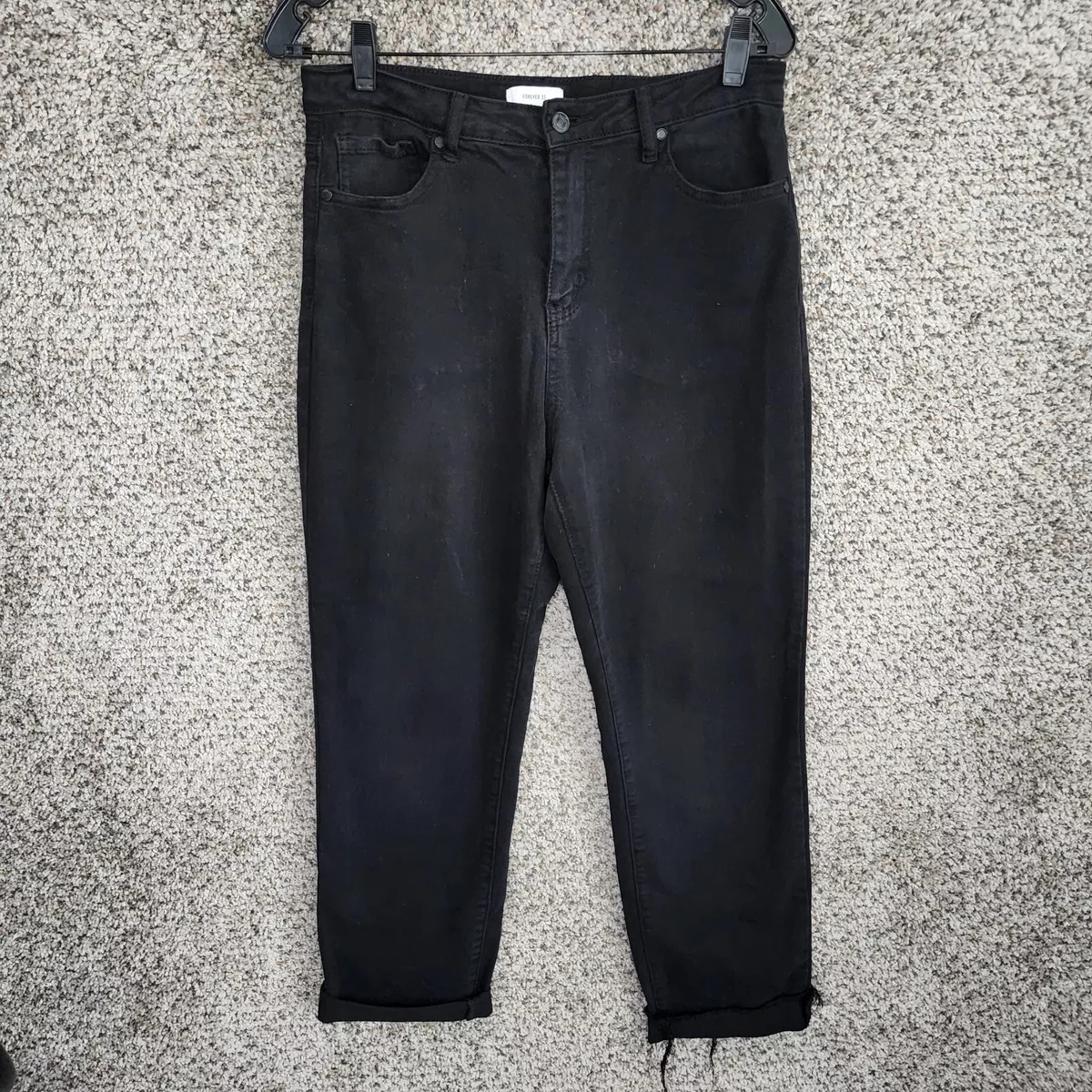 Forever 21 black store mom jeans