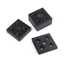 40x40 Center Threaded Foot Plate for V-SLOT 4040 Caster Wheel End Joining Plate