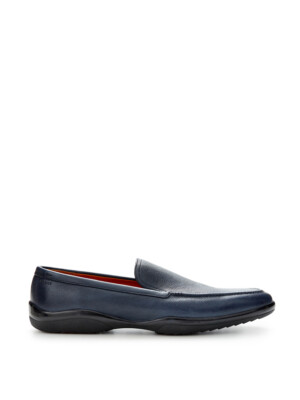 Mils Leder Bally Halbschuh Leder mit bedrucktem Micro Reptil Effekt, die...