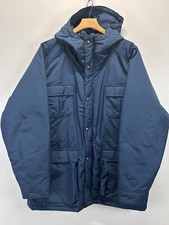 Vintage Woolrich Mens Size XL Insulated BLUE Parka Coat with Hood USA Made
