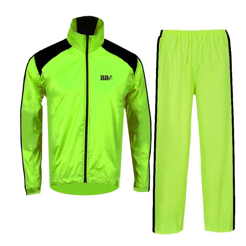 HI Viz Mens Cycling Rain Jacket trousers Waterproof Jogging Running Top Quality eBay
