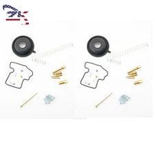 2x For 2005-11 Kawasaki Brute Force 750 4x4i Carburetor Carb Rebuild Repair Kit