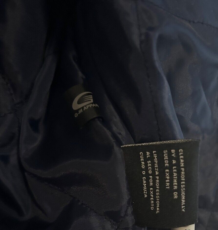 Chicago Bears Leather Shell Jacket Polyester Lini… - image 8