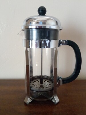 Bodum Chambord French Press Coffee Maker Chrome and Glass 4 Cup Capacity