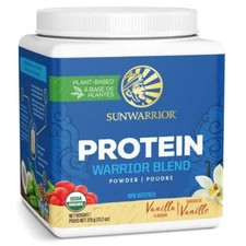 Sunwarrior Vanilla Flavor Vegan Protein Powder 15 Servings 13.2 Oz Plant Based 