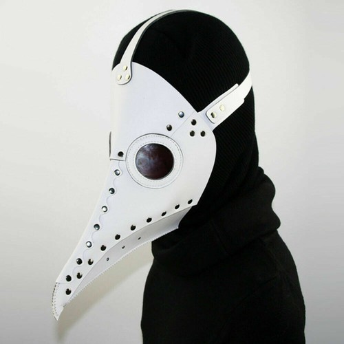 Halloween Men Masks Plague Doctor Mask Bird Long Nose Beak Latex Steampunk Party - Picture 24 of 34