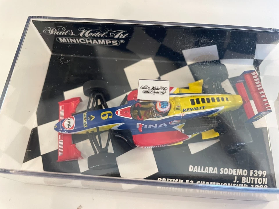 Minichamps 1/43 Dallara Sodemo F399 J. Button #6 british F3 1999 édition limité - Photo 2/2