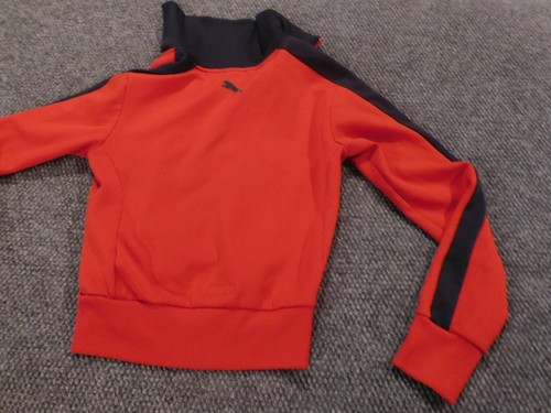 Puma Girls Jacket Small Red Zip classic logo - Picture 10 of 12