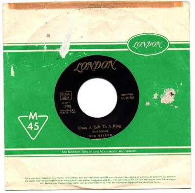 Ned Miller - From A Jack To A King / Parade Of Broken Hearts / Single von 1963