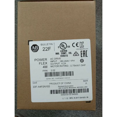 Allen-Bradley 22F-A4P2N103 PowerFlex 4M 0.75KW 1HP AC Drive 22FA4P2N103