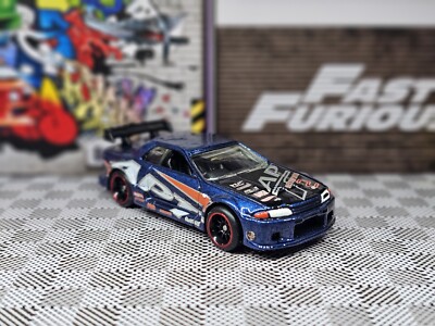 Custom Paint Hot Wheels 2002 First Editions Nissan Skyline APT Real Riders Blue