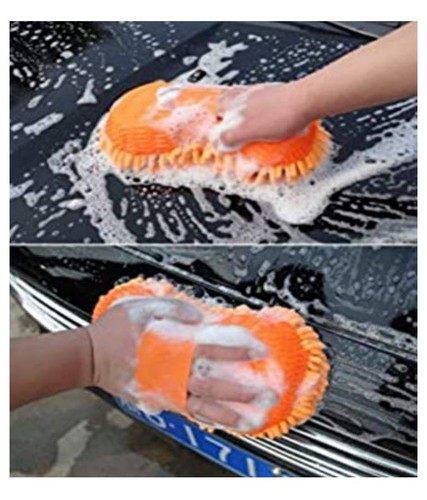 2PCS Microfiber Car Care Plush Soft Wash Sponge Car Cleaning Detailing Home - Picture 6 of 10